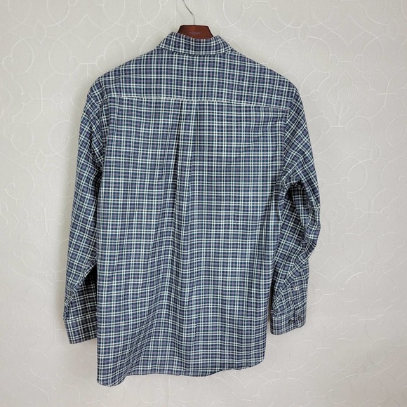 Jos.‎ A. Bank Shirt Size Medium Green Plaid Long Sleeve Button Down - Picture 2 of 4